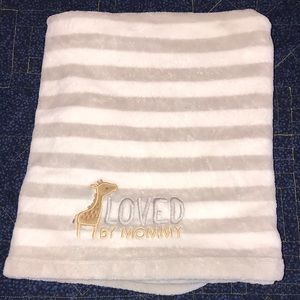 👶🏻 fleece striped baby blanket 🦒